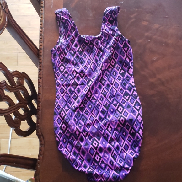 Purple Gymnastics Practice Leotard - Picture 2 of 2